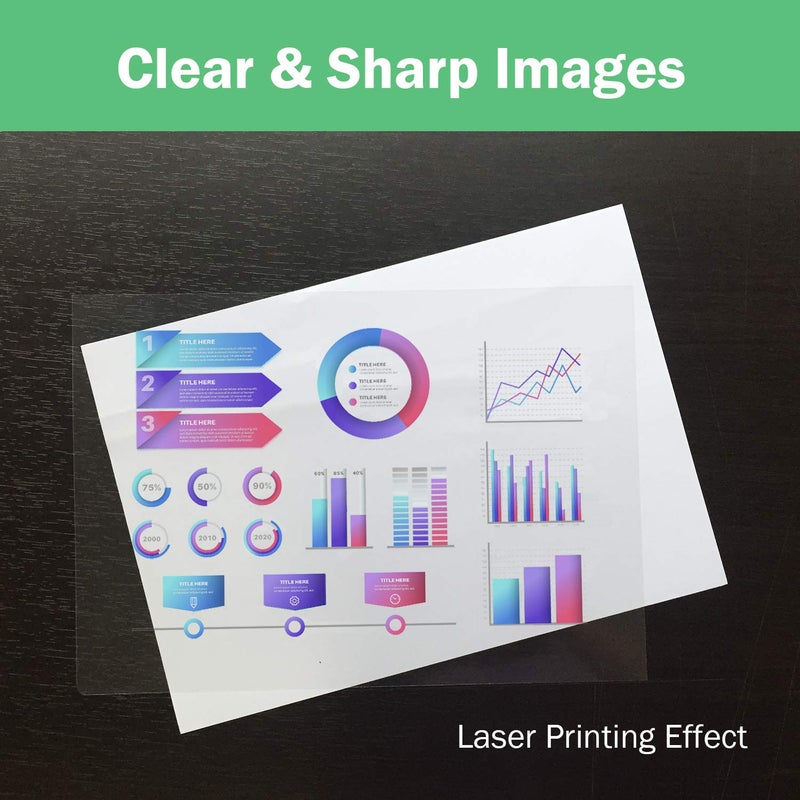 KOALA PAPER KOALA Transparency Film for Inkjet/Laser Jet Printers - 8.5 x 11 Inch 20 Sheets Printable Transparency Paper for OHP Film Overhead Projector Film or Craft Projects - Image 4